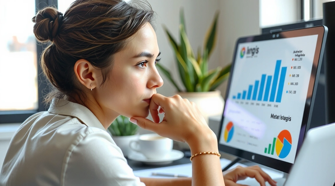 A person looking at a screen with various marketing analytics charts, symbolizing the power of data-driven strategies.