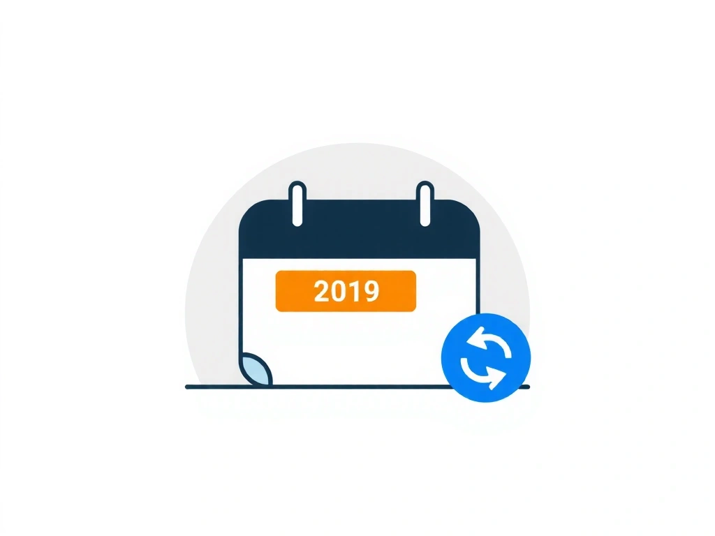 Illustration of a calendar with a highlighted date and an update icon, symbolizing policy changes.