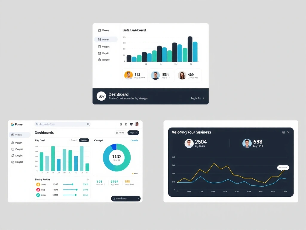Screenshot or mockup of Project 1 showcasing a sleek user interface